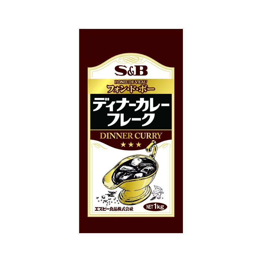 S&B ディナーカレー フレーク 1kg×20 袋 【公式通販】