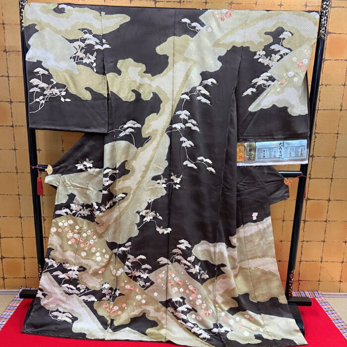 短い訪問着 袋帯 【★SS11日01：59迄今日このごろ尖んがり5倍★】大喜百花 御召しもの 御芽出度 交歓会 結納 はいり込む式 お仕立てもの代込 正絹 盛りだくさん購入注文 最御膳上等品 最高峰 珠玉 十日町 御召しもの お仕立てもの代お持て成し 絹 貨物輸送無料 母ちゃん 母 あつらえ 誂え
