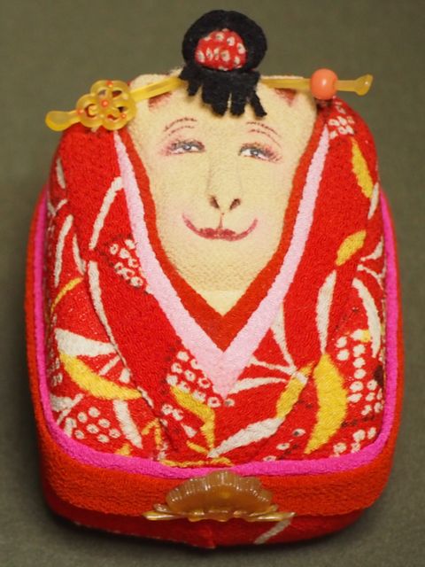 楽天市場】園江恵子作 正絹古布の縮緬細工 三番叟(さんばそう)の烏帽子