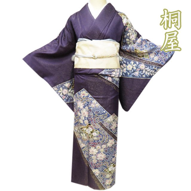 【 中古 】 特選 訪問着 リサイクル着物 正絹 袷 フォーマル 桐屋 翠山工房 辻が花 絞り 金通し 濃色 多色 金 身丈159cm 裄64cm M A1033-1 [ 和服 入学式 卒業式 お茶会 結婚式 お宮参り アウトレット 送料無料 きもの北條]｜特選リサイクル着物　きもの北條 46,068円