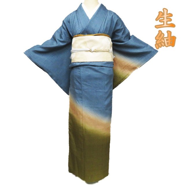 K0859逸品 単衣 上品 千年工房 博多 黒田紬 正絹 小紋 K0859逸品 単衣