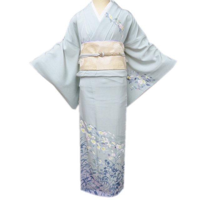 特選 訪問着 着物 未使用 金駒刺繍 吉澤の友禅 ラベル 花菱文 乙女色 照柿色 多色 金 身丈165.5cm 裄68cm L トール きもの北條 A1253-3 特選 訪問着 着物 未使用 金駒刺繍 吉澤の友禅 ラベル 花菱文 乙女色