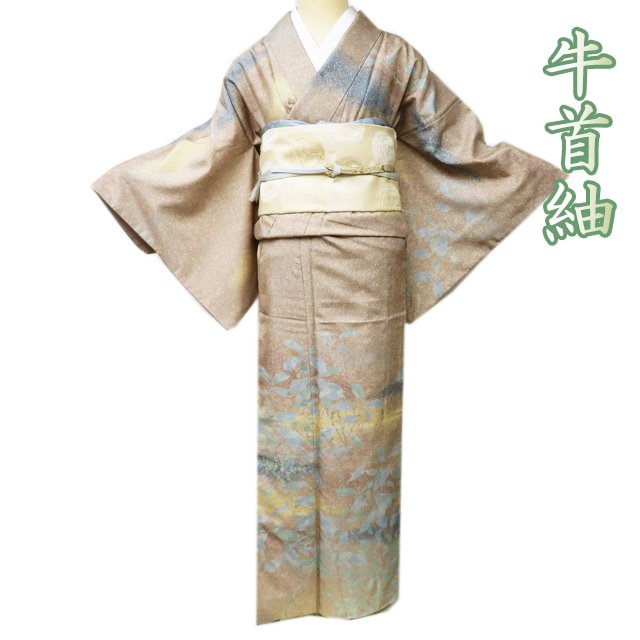 楽天市場】【 中古 】 特選 牛首紬 訪問着 リサイクル着物 袷 セミ