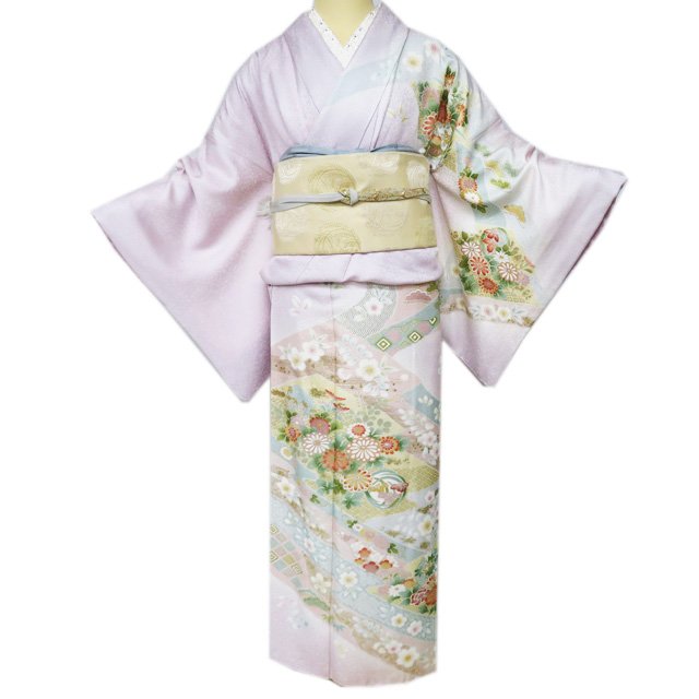 楽天市場】【 中古 】 訪問着 リサイクル着物 作家物 落款 金駒 楽天市場】【 中古 】 訪問着 リサイクル着物 作家物 落款 金駒