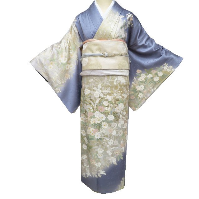 訪問着 着物 未使用 袷 フォーマル 金駒刺繍 地紙に花の図 秋草 反端付き 若葉色 多色 金 身丈160.5cm 裄66cm M きもの北條 A1288-6 楽天市場】【 中古 】 訪問着 リサイクル着物 正絹 袷 フォーマル 金駒