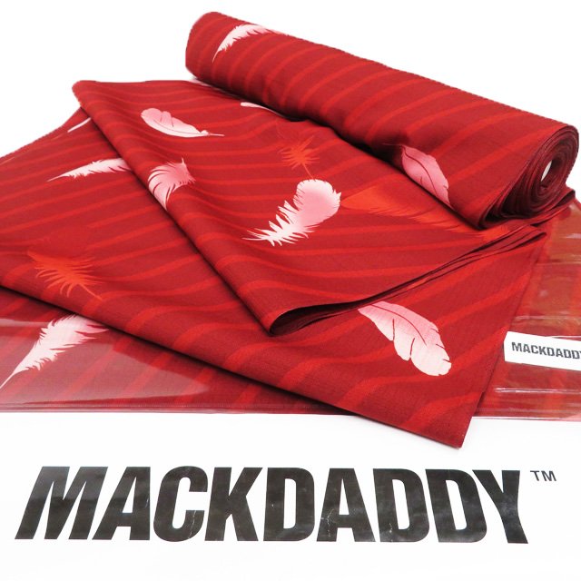 夏物 反物 小紋 浴衣 着物 未仕立て 新古品 セオアルファ カジュアル MACKDADDY 羽模様 茜色 多色 A1173-13 [ゆかた 洗える コスプレ 祭り 夕涼み 送料無料 きもの北條]