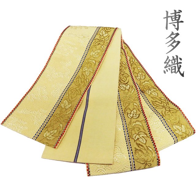 半幅帯 正絹 カジュアル 未仕立て 中古 リサイクル 全通 博多織 花模様 青海波 淡黄色 多色 きもの北條 A1142-14 楽天市場】【 中古 】 半幅帯 正絹 カジュアル 未仕立て リサイクル 全