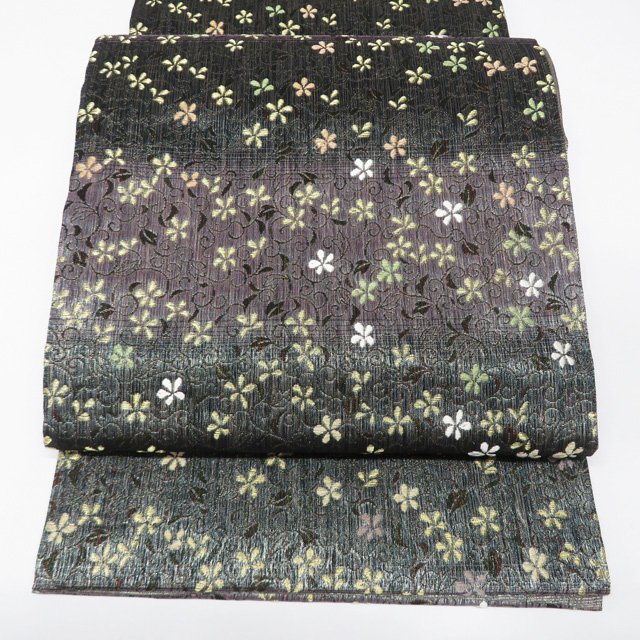 袋帯 未使用 正絹 フォーマル 仕立て上がり 六通 花紋 華文 箔糸 黒色 深蘇芳色 黄海松色 金銀 きもの北條 A1232-14 楽天市場】【 未使用 】 袋帯 正絹 フォーマル 仕立て上がり 六通 花紋