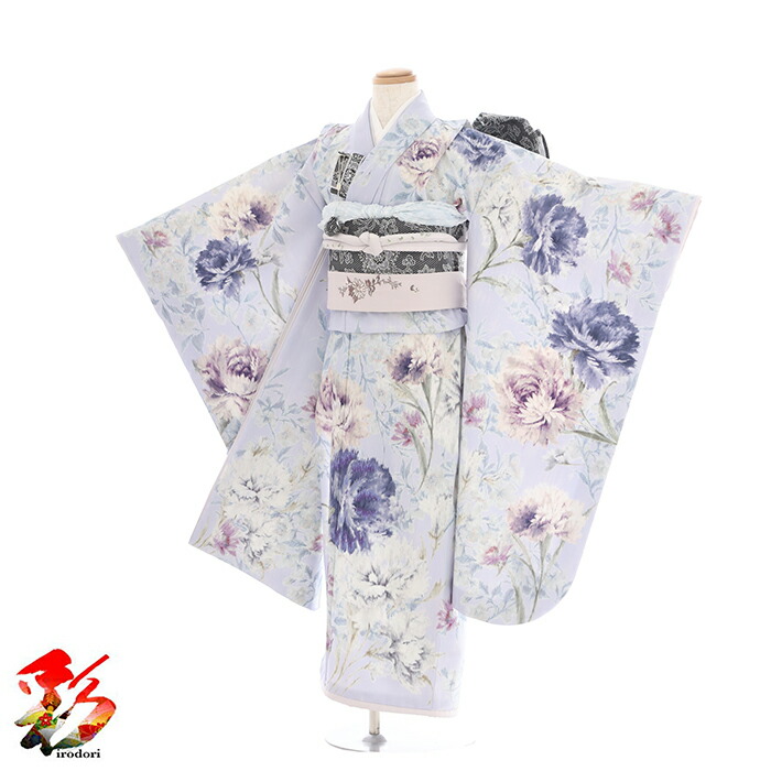 最大 Offクーポン 七五三 着物 7歳 フルセット レンタル 女の子 Jill Stuart パープルブルー 華 7girl K850 グレー 四つ身 753 子ども お祝い着 正月 ブランド 7才 七才 七歳 女児 フルセットレンタル 7歳着物フルセット きものレンタル 新品足袋プレゼント 往復送料