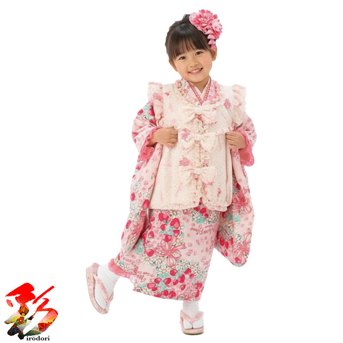 楽天市場】【七五三 被布セット 松田聖子】ピンク色着物/被布 SEIKO