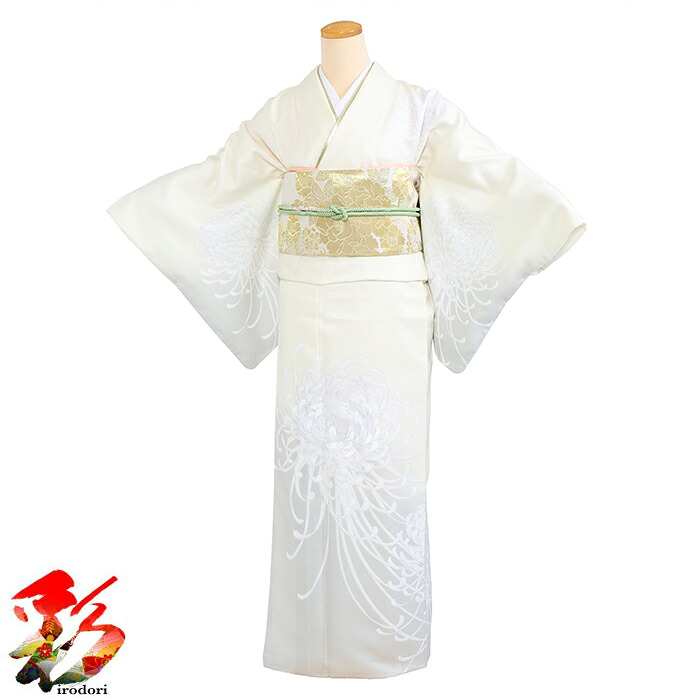 【レンタル】【薄クリーム色 】 訪問着 フルセット レンタル (身長153cm~163cm位) M L 七五三七五三 入学式 入園 卒業式 卒園式 お正月 結婚式 訪問着レンタル 往復送料無料 新品足袋プレゼント 薄クリーム色 白菊 hmg-104|着物レンタルand販売 彩