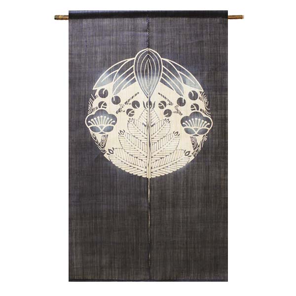 【貨物輸送無料】【新名著のれん 松竹梅 麻100% 88×150ｃｍ】麻のれん のれん 貸し 万葉舎 京のれん 日本製 今めかしい ロング 和風 室内装飾 夏 春 秋 冬 目かくし 風よけ つつみ隠し 差し上げ物 差し上げ物 譲りわたす品 麻 名著 レトロ  本麻