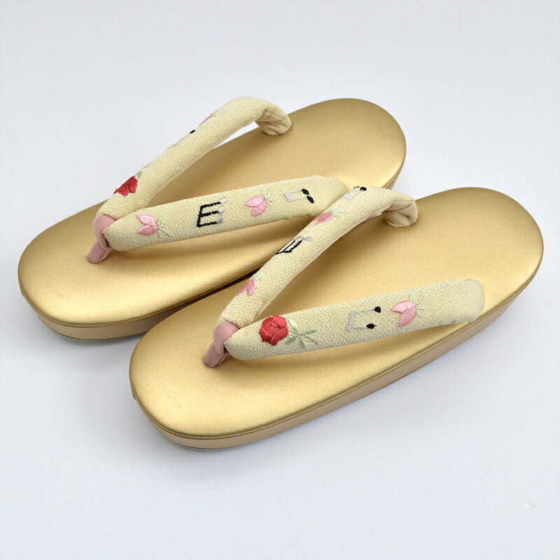 【SALE★30％OFF】 新品 別誂え 一点もの 逸品 女性 小判草履 音符 刺繍 本天（ビロード）鼻緒 本革製 Ｍ ２３～２４cm 上質日本製★ レディース ぞうり 履物 着物 着物屋 通販 送料無料 (07-01-42)