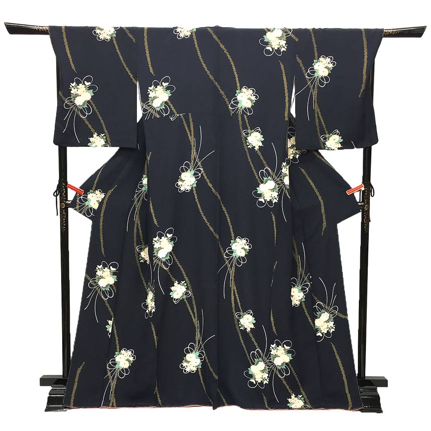 楽天市場】京やC073 正絹 江戸小紋 重要無形文化財 手彫型本染 伝統