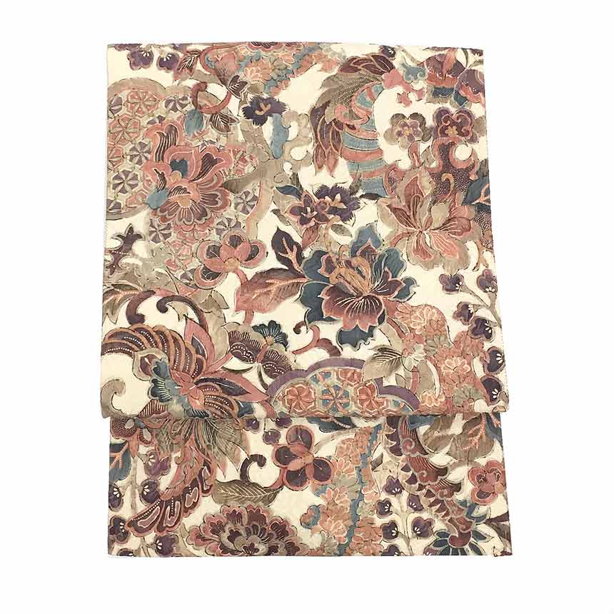 楽天市場】京やK178 希少 激レア 特選本手加工絞り 茜染め 木綿の帯