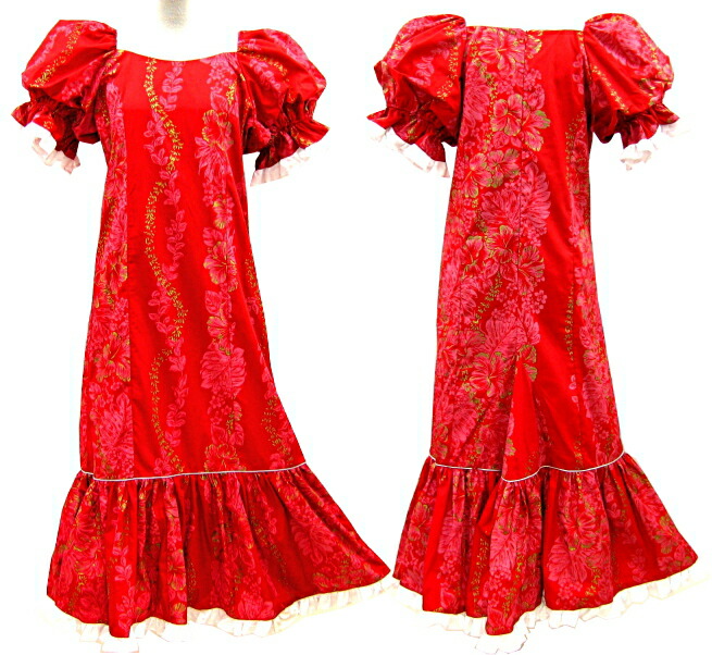 楽天市場】フラダンスドレス 赤 ベルベット ワンピース : フラダンスと