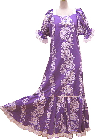 宅配 超激得SALE 訳あり 送料無料 色々なサイズがございます フラダンスドレス ワンピース 紫色地にハイビスカス柄 wassupafrica.com wassupafrica.com