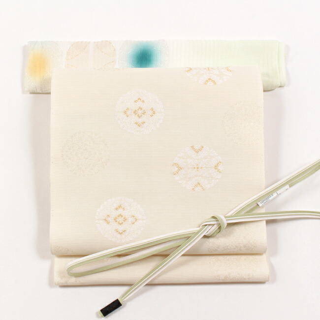 楽天市場】名古屋帯 白 九寸帯 08 ＜お仕立て込み＞ 日本製 送料無料