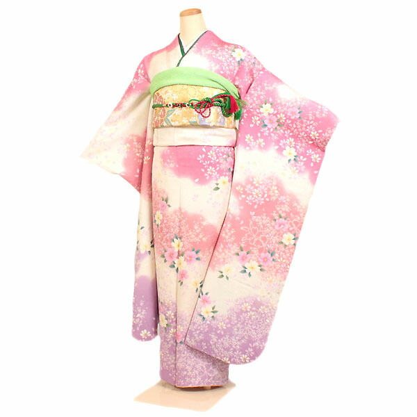 【レンタル】【成人式振袖レンタル 白系 桜花 など】正絹 成人式振袖 正絹振袖レンタルフルセット 振袖 レンタル 振袖フルセット ふりそで レンタル 振袖 振り袖 furisode 成人式レンタル 成人式着物レンタル 貸衣装 華やか 往復送料無料 f197s