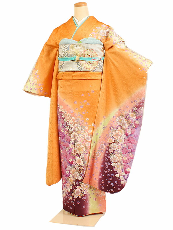 正絹 振袖 レンタルフルセット ふりそで 振袖セット レンタル振袖 振り袖 結婚式 披露宴 親族 卒業式 パーティー 結納 着物レンタル 貸衣装 女性 和服 華やか 成人式前撮り礼装 晴れ着 往復送料無料 F199 超格安一点