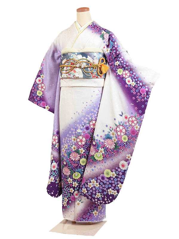 楽天市場】【レンタル】【振袖レンタル 白・紫系 四季草花 など 楽天市場】【レンタル】【振袖レンタル 白・紫系 四季草花 など