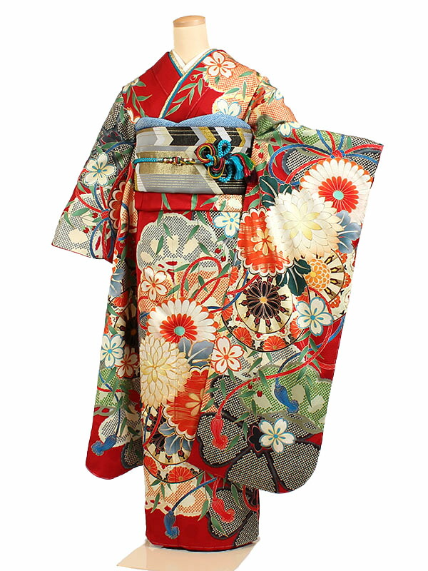 楽天市場】【レンタル】【振袖 正絹着物+正絹袋帯 21点セット 絵羽