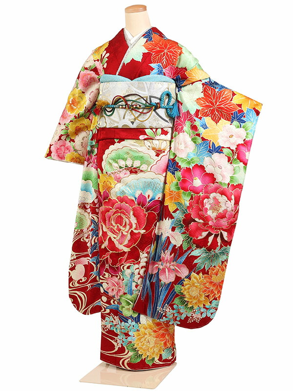 楽天市場】【レンタル】【振袖レンタル Kansai 山本寛斎 黒流水飛翔鶴