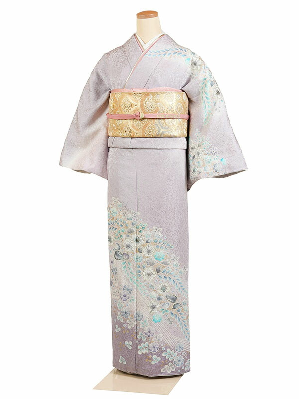【レンタル】【訪問着 ピンク紫系 辻が花】正絹 訪問着レンタル 訪問着セット レンタル訪問着 着物レンタル 貸衣装 結婚式 入学式 卒業式 お宮参り 七五三 お母さん ママ 母親 パーティー 結納 お茶会 安い 往復送料無料 h518
