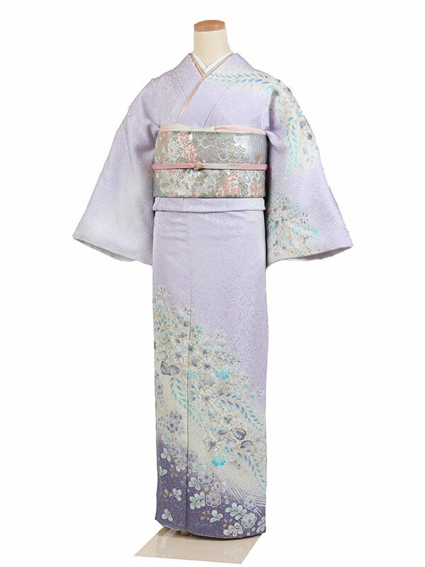 ３日間限定【3000円OFF中❗️】薄紫色の訪問着　正絹　セット 楽天市場】【レンタル】【訪問着 薄紫】正絹訪問着レンタル 訪問