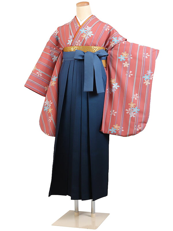 【レンタル】【卒業式袴 ピンク系×青ぼかし袴 】卒業式 袴 レンタル 卒業袴 女袴 卒業式袴セット 大学生 短大 教員 先生 二尺袖袴フルセット 専門学生 謝恩会 高校 文化祭 個性 モダンポップ おしゃれ 被らない 往復送料無料 n330