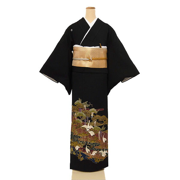 【レンタル】【単衣黒留袖】5月 6月 9月 ひとえ 結婚式 披露宴 貸衣装 貸衣裳 フルセット 女性 和服 母親着物 祖母 親族 新婦姉妹 和装婚 和婚 神社 ホテル式場 五つ紋 第一礼装 チャペル 往復送料無料 ts010｜京都 きものれんたる京商 9,216円
