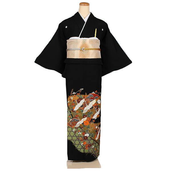 【レンタル】【単衣黒留袖】5月 6月 9月 ひとえ 結婚式 披露宴 貸衣装 貸衣裳 フルセット 女性 和服 母親着物 祖母 親族 新婦姉妹 和装婚 和婚 神社 ホテル式場 五つ紋 第一礼装 チャペル 往復送料無料 ts039