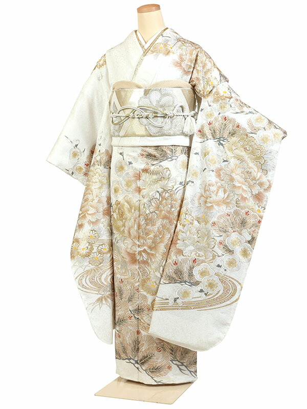 【レンタル】【成人式振袖レンタル 白系 くすみ くすみカラー四季花・古典・金彩】正絹 成人式振袖 振袖レンタルフルセット 振袖 レンタル 振袖フルセット ふりそで レンタル 振袖 振り袖 furisode 成人式レンタル 成人式着物レンタル 貸衣装 かわいい 往復送料無料 f774s