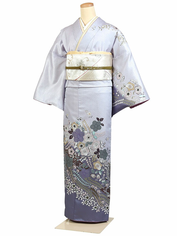 楽天市場】【レンタル】【訪問着・黒紫系 辻が花】正絹訪問着レンタル