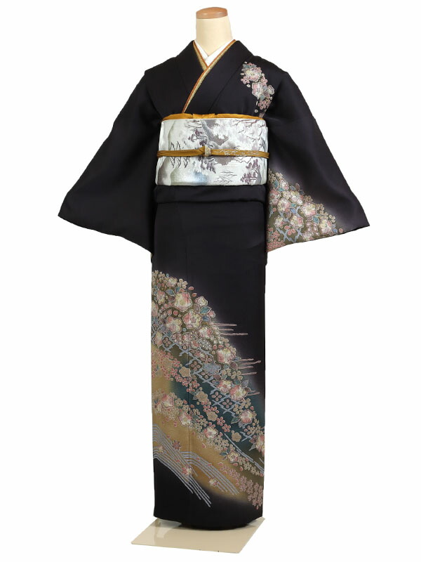 訪問着フルセット　辻が花　着物　正絹　絞り加工　七五三　お宮参り　入学式　m4 訪問着フルセット 辻が花 着物 正絹 絞り加工 七五三 お宮参り