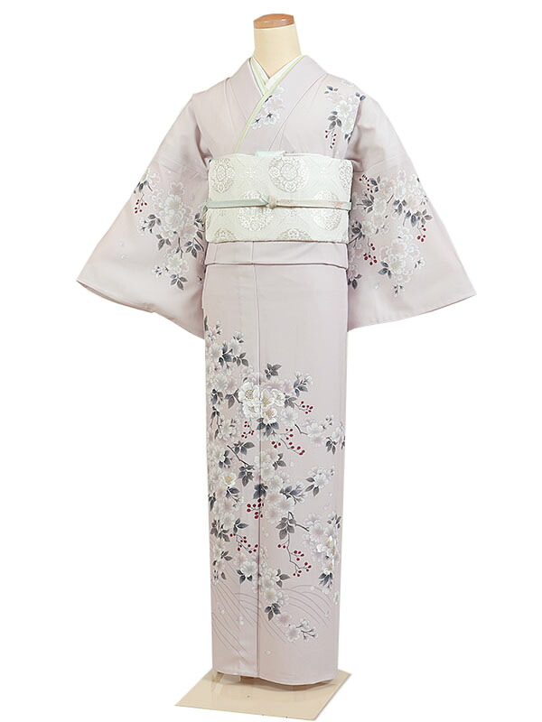 【レンタル】【ピンク系 くすみカラー 桜】 訪問着レンタル 訪問着セット レンタル訪問着 着物レンタル 貸衣装 結婚式 入学式 卒業式 お宮参り 七五三 お母さん ママ 母親 パーティー 結納 お茶会 安い 往復送料無料 h01024