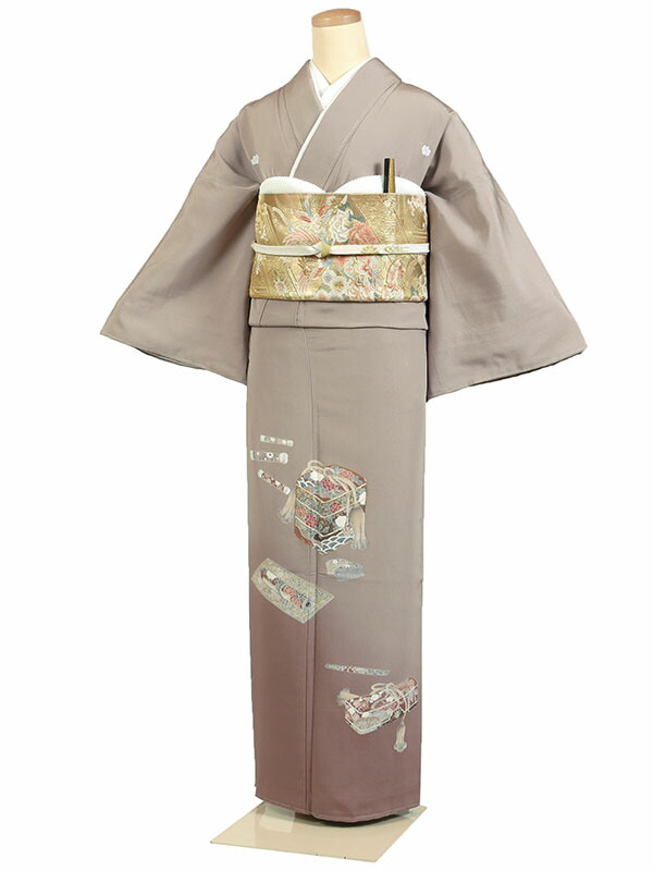 【レンタル】【色留袖 茶系・玉手箱など】五つ紋 色留袖レンタル 着物レンタル 結婚式 披露宴 食事会 表彰式 褒章 貸衣装 貸衣裳 オススメ 式典 留袖フルセット 色留め袖 第一礼装 和服 母 若い 新婦姉妹 親戚 祖母 親族 チャペル 安い 往復送料無料　it0183