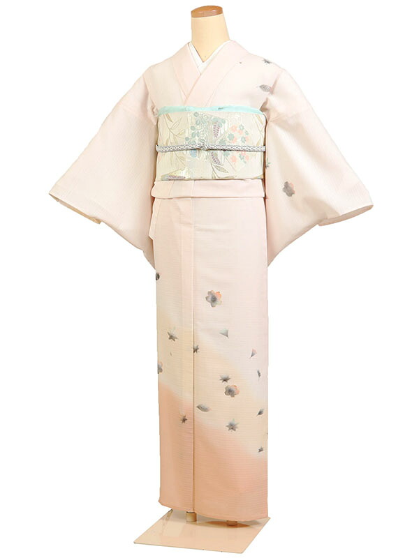 レンタル 訪問着 絽 夏物 身長：145～155cm 緑系 母親 着物 結婚式 お宮参り r-0164