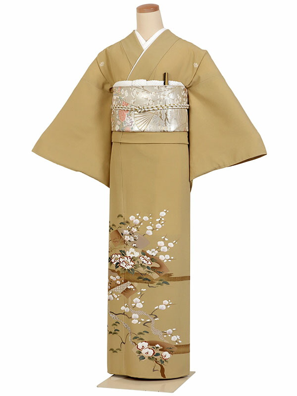 【広幅 大きいサイズ】レンタル 色留袖 黄系 身長:155~163cm 号数:15~17号 結婚式 披露宴 it-0247|京都 きものれんたる京商