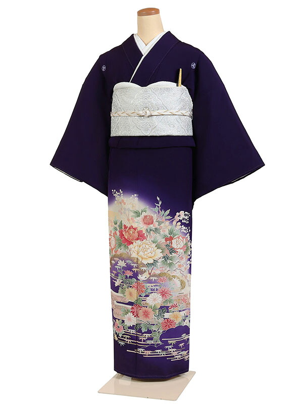 色留袖 身長:155～165cm 正絹 五つ紋 結婚式 表彰式 褒章 第一礼装 it0276｜京都 きものれんたる京商