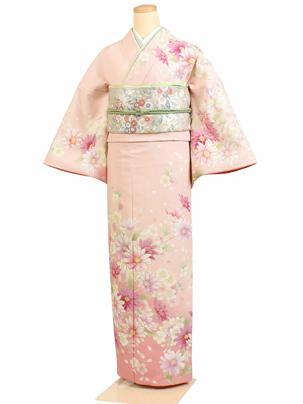 【レンタル】【訪問着 ピンク系 洋花など】訪問着レンタル フルセット 入学式 卒業式 お宮参り 七五三 お母さん ママ 母親 訪問着セット レンタル訪問着 着物レンタル 貸衣装 結婚式 披露宴 パーティー 結納 お茶会 安い 往復送料無料 h61