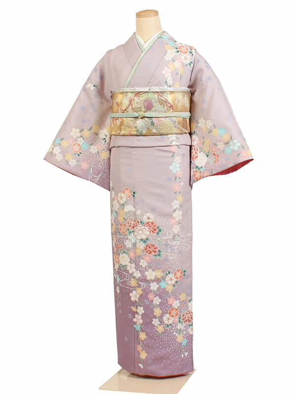 特選正絹友禅訪問着フルセット コーラルピンク系 a59 特選正絹友禅訪問着フルセット コーラルピンク系 a59