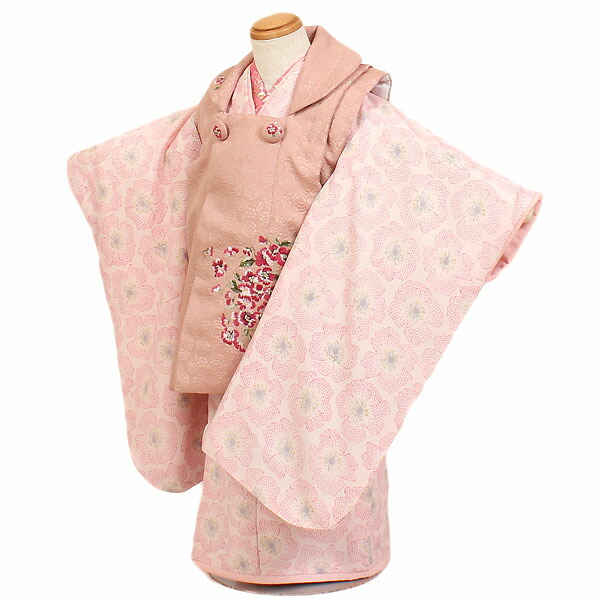 【賃借】厚地の外套 御嬢さん 3歳用 七五三 サクラ色『JILLSTUART（内鰓スチュアート）』身たけ90～100糎 厚地の外套仕掛ける 御姉さん 753 七五三姉妹 hifu-0070