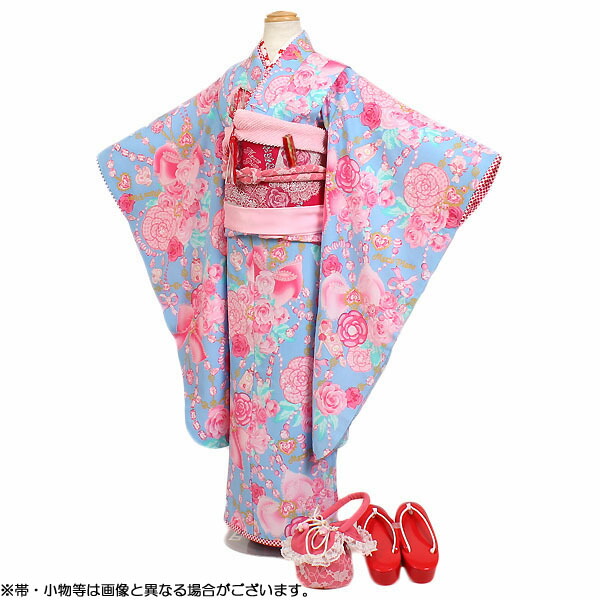 【賃貸】四つ身 御嬢さん 7歳用 七五三 サクラ色 身の丈110～125糎 四つ身書き割り 御嬢さん 753 七五三御召しもの py-0009
