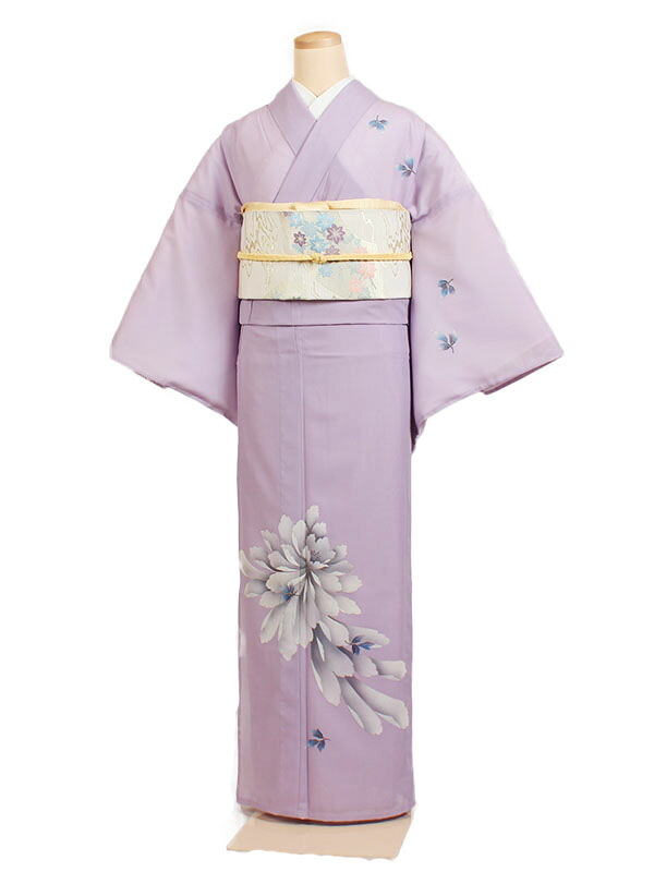 レンタル 訪問着 絽 夏物 身長：155～162cm 紫系 母親 着物 結婚式 お宮参り r-0029 6,958円