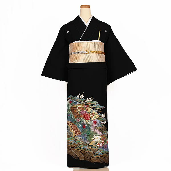 【レンタル】【黒留袖】留袖｜黒留袖｜着物｜レンタル｜結婚式｜披露宴｜貸衣装｜貸衣裳｜フルセット｜女性和服｜和服｜母親｜祖母｜親族｜チャペル｜安い｜往復送料無料