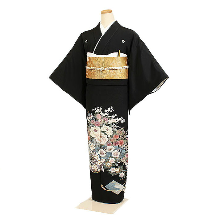 【レンタル】【黒留袖】留袖｜黒留袖｜着物｜レンタル｜結婚式｜披露宴｜貸衣装｜貸衣裳｜フルセット｜女性和服｜和服｜母親｜祖母｜親族｜チャペル｜安い｜往復送料無料