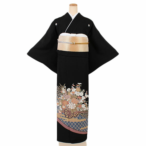 【レンタル】【黒留袖】留袖｜黒留袖｜着物｜レンタル｜結婚式｜披露宴｜貸衣装｜貸衣裳｜フルセット｜女性和服｜和服｜母親｜祖母｜親族｜チャペル｜安い｜往復送料無料