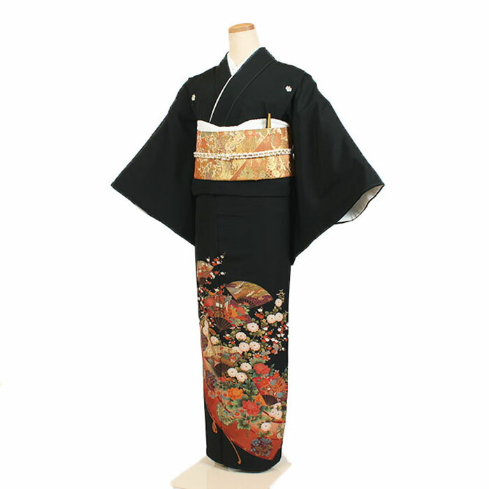 【レンタル】【黒留袖】留袖｜黒留袖｜着物｜レンタル｜結婚式｜披露宴｜貸衣装｜貸衣裳｜フルセット｜女性和服｜和服｜母親｜祖母｜親族｜チャペル｜安い｜往復送料無料