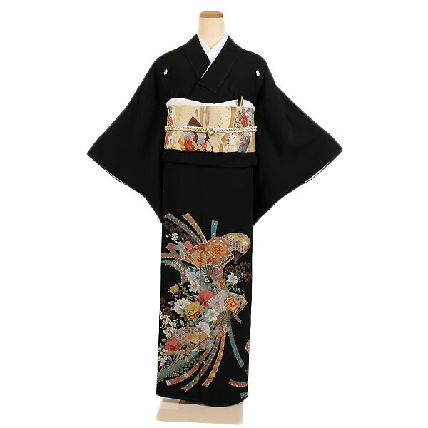 【レンタル】【黒留袖】留袖｜黒留袖｜着物｜レンタル｜結婚式｜披露宴｜貸衣装｜貸衣裳｜フルセット｜女性和服｜和服｜母親｜祖母｜親族｜チャペル｜安い｜往復送料無料｜京都 きものれんたる京商